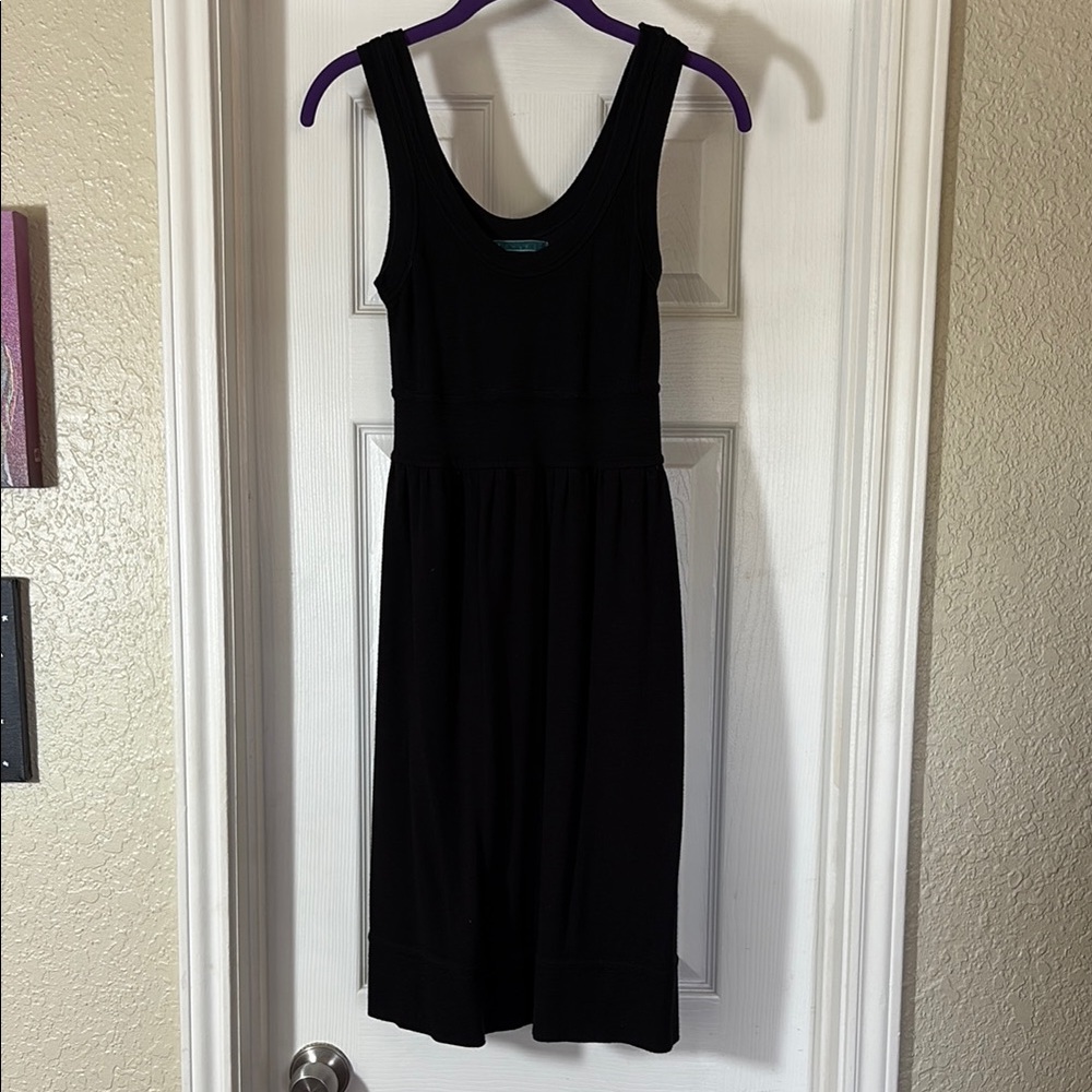 ‘Velvet’ Brand Black Sleeveless Scoop Neck Midi Sundress